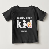 T-shirt Pour Bébé Super Garçon Enfant Sans Gluten Chemise Cœliaque (Devant)