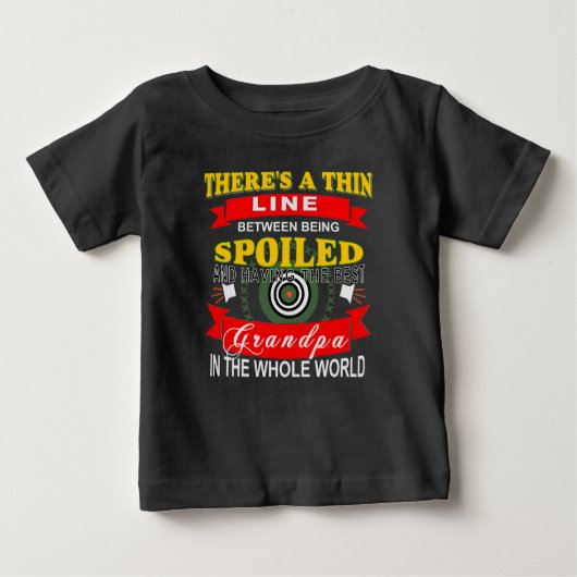 T-shirt Pour Bébé super grand-père (Devant)