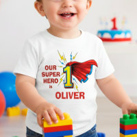 Super-héros numéro 1 avec cape pour premier annive