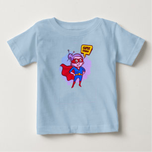 T-shirt Pour Bébé "Super Mamie" T-Shirt Enfant Superman Bébé
