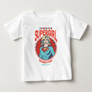 T-shirt Pour Bébé Supergirl Drame Gratuit Dans Ma Ville