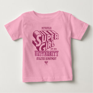 T-shirt Pour Bébé Supergirl Metropolis University Athletics Départem