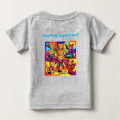 T-shirt Pour Bébé Superhéros branchés (Dos)