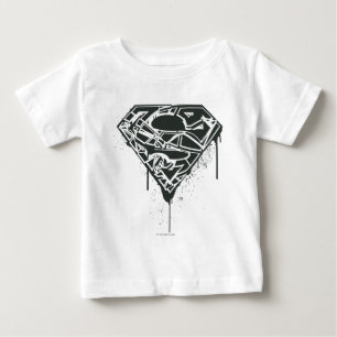 T-shirt Pour Bébé Superman S-Shield Logo Fragmenté Splatter