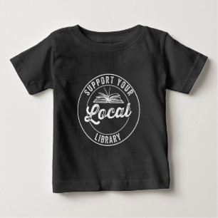 T-shirt Pour Bébé support de votre libraire localY Carré Sticker T-S