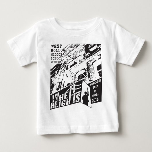 T-shirt Pour Bébé Sur Les Hauteurs (Devant)