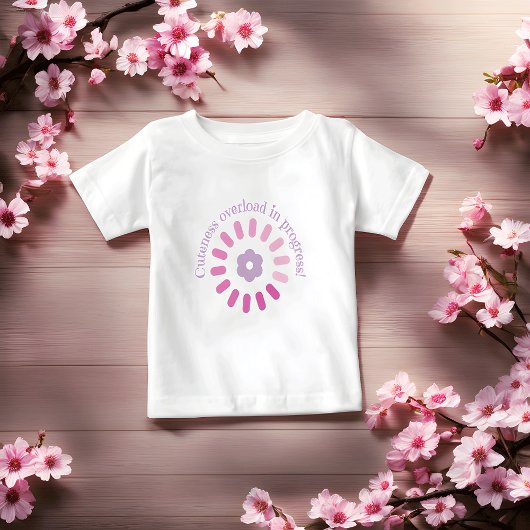 T-shirt Pour Bébé Surcharge de la mignonne en cours Chemise bébé