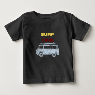 T-shirt Pour Bébé Surf d'été Heure bébé garçon