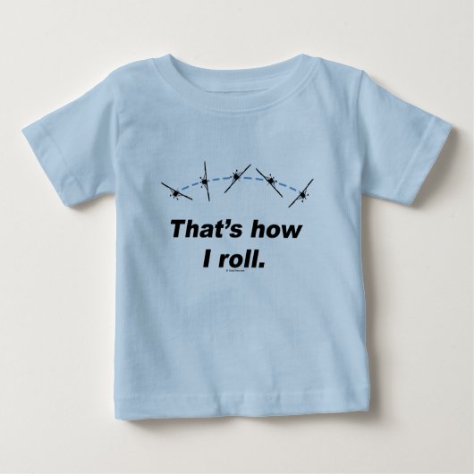 T-shirt Pour Bébé Surfacez comment je roule (Devant)