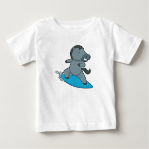 T-shirt Pour Bébé Surfeur à cheval Sports nautiques