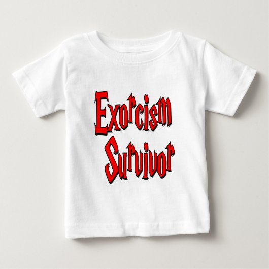 T-shirt Pour Bébé Survivant d'exorcisme (Devant)