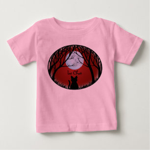 T-shirt Pour Bébé Sweat-shirt pour enfants amateur de chaton en bas