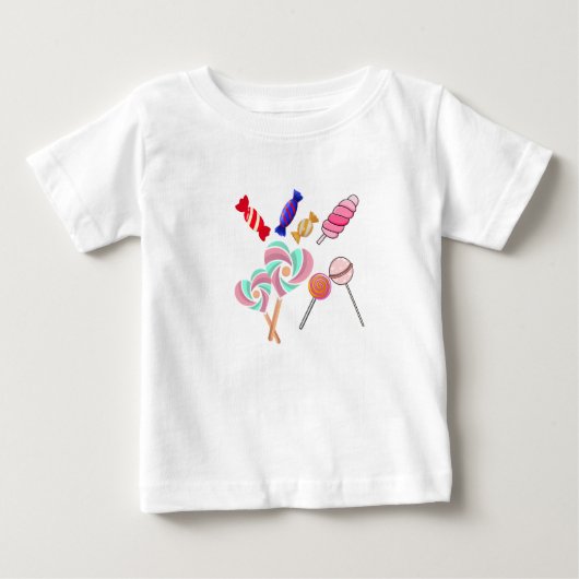T-shirt Pour Bébé Sweet Candies Delight (Devant)