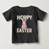 T-shirt Pour Bébé Sweet Flower Bunny Rabbit Easter Holiday (Devant)