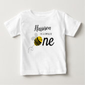 T-shirt Pour Bébé Sweet Little Honey Bee 1er anniversaire (Devant)