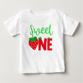 T-shirt Pour Bébé Sweet One 1er anniversaire (Devant)