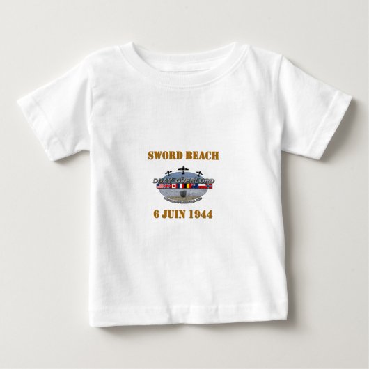 T-shirt Pour Bébé Sword Beach 1944 (Devant)