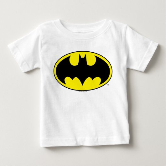 T-shirt Pour Bébé Symbole Batman | Logo Oval de chauve-souris (Devant)