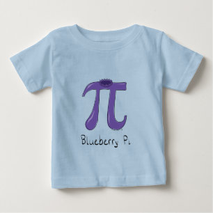 T-shirt Pour Bébé Symbole Blueberry Pi mignon enseignant math