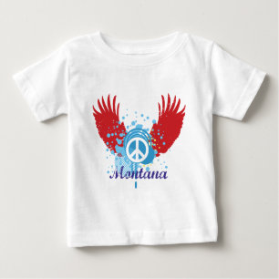 T-shirt Pour Bébé SYMBOLE DE LA PAIX DU Montana