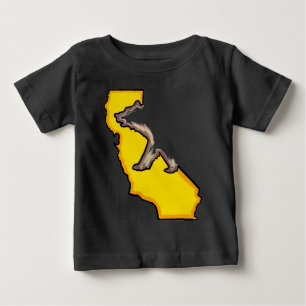 T-shirt Pour Bébé Symbole de l'état de l'ours en Californie