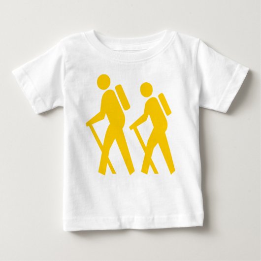 T-shirt Pour Bébé Symbole de Randonnée de symbole de randonnée (Devant)