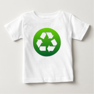 T-shirt Pour Bébé Symbole de recyclage vert