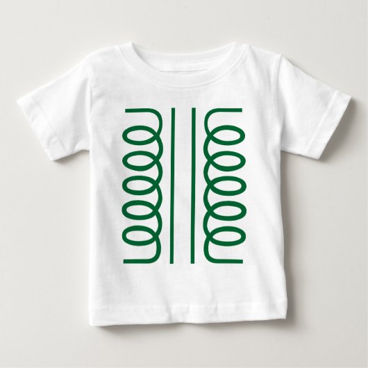 T-shirt Pour Bébé Symbole de transformateur électrique (Devant)