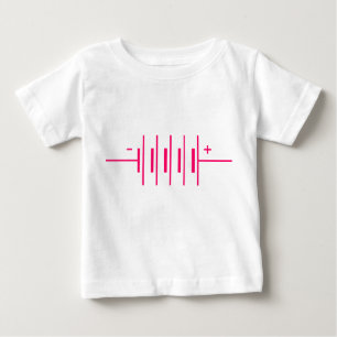 T-shirt Pour Bébé Symbole des batteries
