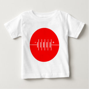 T-shirt Pour Bébé Symbole des piles cerclées