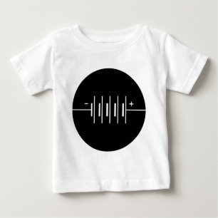 T-shirt Pour Bébé Symbole des piles cerclées