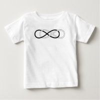Symbole double infini - noir & blanc