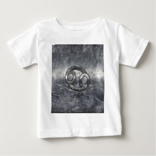 T-shirt Pour Bébé Symbole du cancer du zodiaque en décor désossé