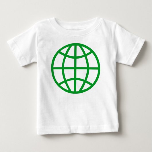 T-shirt Pour Bébé Symbole du monde (Devant)
