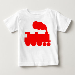 T-shirt Pour Bébé Symbole du train à vapeur - Rouge