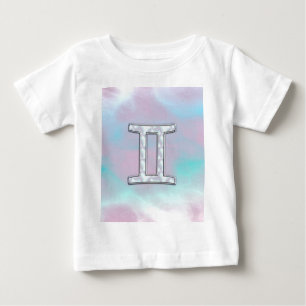 T-shirt Pour Bébé Symbole Gemini de style perle