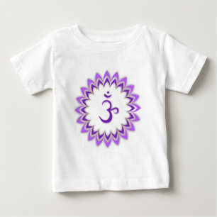 T-shirt Pour Bébé Symbole Om / Couronne Chakra