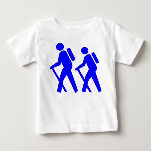 T-shirt Pour Bébé Symbole randonnée (Devant)
