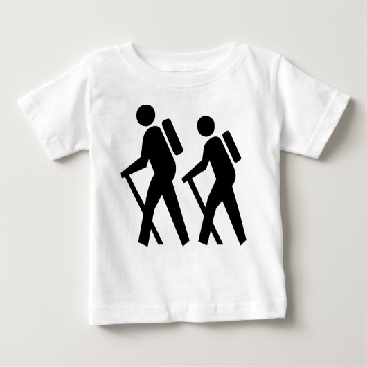 T-shirt Pour Bébé Symbole randonnée (Devant)