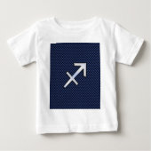 T-shirt Pour Bébé Symbole zodiaque Sagittarius Impression en fibre d (Devant)