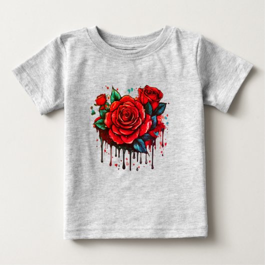 T-shirt Pour Bébé Symphonie florale : Aquarelle design (Devant)