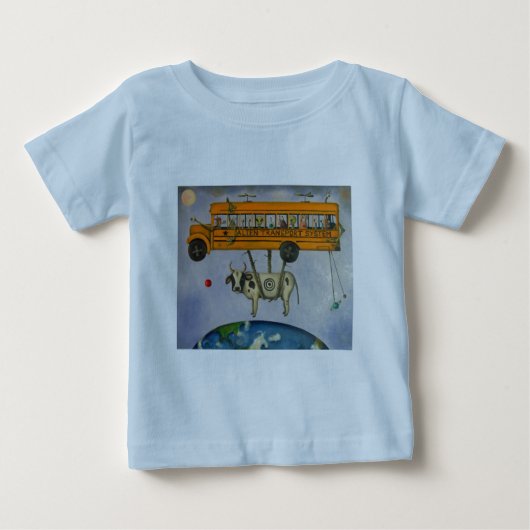 T-shirt Pour Bébé Système de transport étranger (Devant)