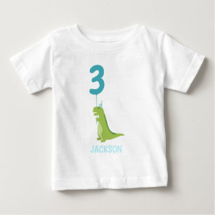T-shirt Pour Bébé T-Rex Dinosaur fête d'anniversaire