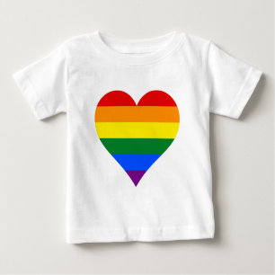 T-shirt Pour Bébé T-Shir, le coeur de la fierté LGBT