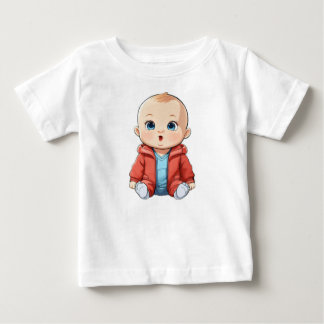 T-shirt Pour Bébé T-shirt adorable bébé avec mignon bébé Imprimer