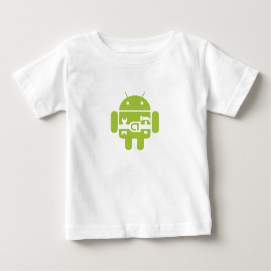 T-shirt Pour Bébé T-shirt androïde de bébé (Devant)