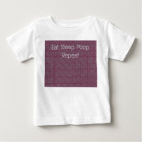 T-shirt Art Déco Gris Mazes Bébé