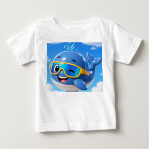T-shirt Pour Bébé T-Shirt Baleine Bébé - Vêtement de l'Océan Mignon
