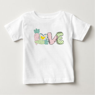 T-shirt Pour Bébé T-shirt bébé 1ère Pâques amour pastel mignon