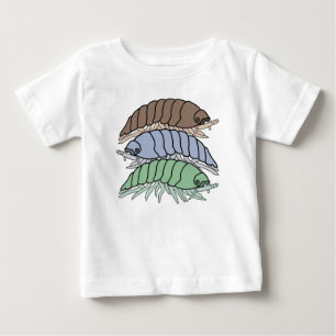 T-shirt Pour Bébé T-shirt bébé - 3 cloportes (blanc)
